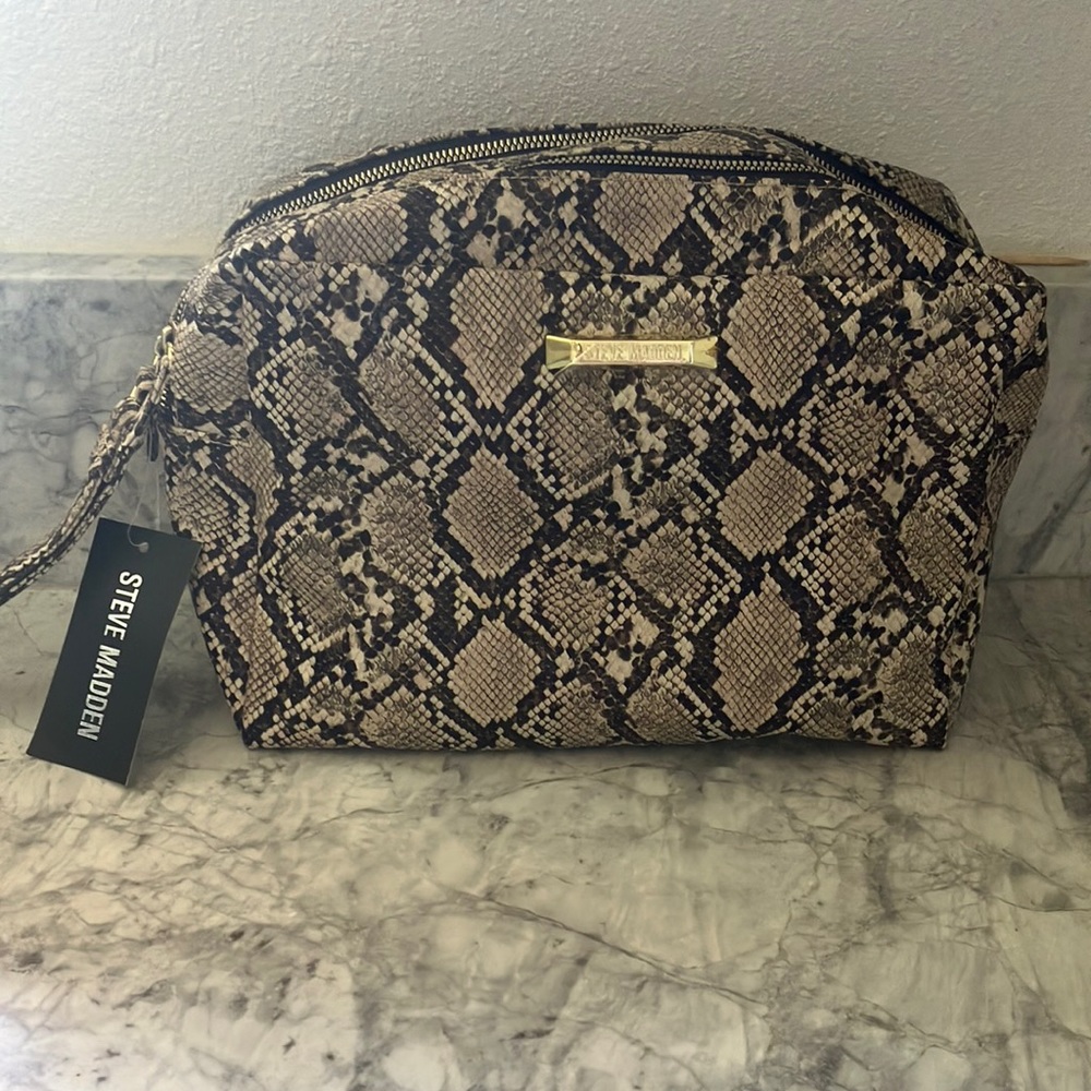 Steve Madden double Zip Cosmetics Bag and Loeffler Randall Cosmetics Bag
